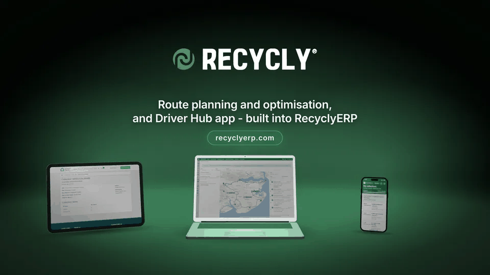 Still from the 1-minute route planning and Driver Hub video
