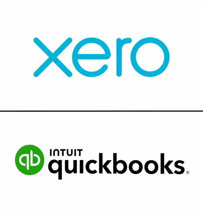 Xero and QuickBooks logos